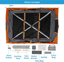 Straight Wall Cabin Tents | 10 Person / 11 Person / 12 Person Large Multi Room Family Tents for Car Camping & Outdoor Adventures