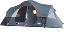 Camping Tent 10-Person-Family Tents, Parties, Music Festival Tent, Big, Easy Up, 5 Large Mesh Windows, Double Layer, 2 Room, Waterproof, Weather Resistant, 18ft x 9ft x78in