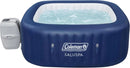 4 to 6 Person Inflatable Hot Tub Square Portable Outdoor Spa with 114 Soothing AirJets and Insulated Cover.