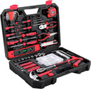 Home Tool Set Kit - 286 PCS Home Auto Repair Tool Kit with Rolling Tool Box, Mechanic Tool Sets with 21V Max Cordless Power drill, Perfect for Homeowner, Diyer, Handyman