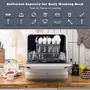 Portable Countertop Dishwasher, with 7.5L Openable Water Tank
