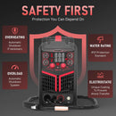 135Amp MIG Welder,110V Flux Core Welder Flux Core MIG/Lift TIG/Stick 3-in-1 Large LED Digital Display Welding Machine IGBT Inverter Welder FLUX-135PRO