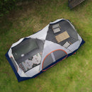 Camping Tent 10-Person-Family Tents, Parties, Music Festival Tent, Big, Easy Up, 5 Large Mesh Windows, Double Layer, 2 Room, Waterproof, Weather Resistant, 18ft x 9ft x78in