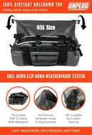 Ultimate Adventure Bag -1680D Heavy Duty Waterproof Travel Duffel Bags for Camping, Motorcycle Dry Bag, Waterproof Bags for Boating, Waterproof Duffle Backpack,Tactical Duffle Bag