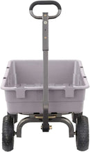Heavy Duty Poly Utility Dump Wagon Garden Cart w/Pneumatic Tires, 6 Cu Ft - 1200 lb Capacity Outdoor Wheelbarrow for Yard, Landscaping & Gardening, Lawn Tractor or ATV Towable-Gorilla Carts