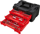 262-Piece Mechanic Tool Set, Master Socket Set with 3-Drawer VERSASTACK Tool Box, SAE/Metric Set