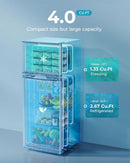 3.2 Cu.Ft Mini Fridge with Freezer – 2-Door Compact Refrigerator for Bedroom, Dorm, Office or Apartment, Silver3.2 Cu.Ft Mini Fridge with Freezer – 2-Door Compact Refrigerator for Bedroom, Dorm, Office or Apartment, Silver