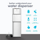 Limited Edition Self Cleaning Water Cooler Water Dispenser - 3 Temperature Settings - Hot, Cold & Room Water, Durable Stainless Steel Construction, Bottom Loading .
