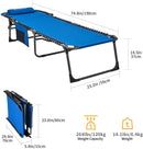 4-Fold Outdoor Folding Chaise Lounge Chair for Beach