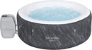 Large Round 2 to 4 Person Inflatable Hot Tub Portable Outdoor Spa with 120 AirJets and EnergySense Cover, Grey
