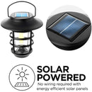 home zone security solar outdoor decorative glass wall lantern light no wiring