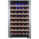52 Bottles Single Zone Compressor Function Freestanding Refrigerator Wine Cooler Cellar