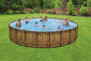 22' x 52quot; Round Above Ground Pool Set