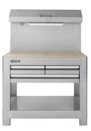 45-in W x 36-in H 3-Drawer Work Bench SS
