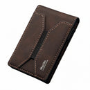 Automatic Pop-Up Card Holder Wallet with Elastic Band – Synthetic Leather Card Case