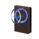 Automatic Pop-Up Card Holder Wallet with Elastic Band – Synthetic Leather Card Case