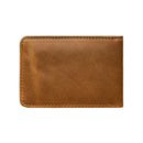 Genuine Cowhide Leather Card Holder Wallet with Money Clip