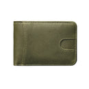 Genuine Cowhide Leather Card Holder Wallet with Money Clip