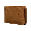 Genuine Cowhide Leather Card Holder Wallet with Money Clip