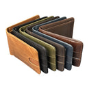 Genuine Cowhide Leather Card Holder Wallet with Money Clip