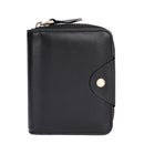 Men’s Genuine Cowhide Leather Business Wallet – Vintage Zipper Wallet
