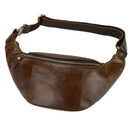 Men’s Genuine Leather Crossbody Chest Bag – Casual Outdoor Waist Sling Bag