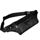 Men’s Genuine Leather Running Waist Pack – Lightweight Travel Belt Bag