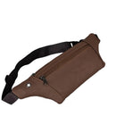 Men’s Genuine Leather Running Waist Pack – Lightweight Travel Belt Bag