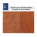 Men’s RFID Blocking Wallet with Card Holder and Hasp Closure – Brown Leather Wallet