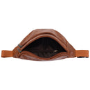 Men’s Retro PU Leather Waist Bag – Casual Crossbody Belt Bag