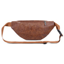 Men’s Retro PU Leather Waist Bag – Casual Crossbody Belt Bag