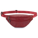 Men’s Retro PU Leather Waist Bag – Casual Crossbody Belt Bag