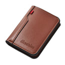 Men’s Vertical PU Wallet – Lightweight Waterproof Card Holder Wallet