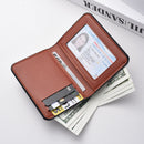 Men’s Vertical PU Wallet – Lightweight Waterproof Card Holder Wallet
