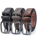Men's Vintage PU Leather Belt – Classic Pin Buckle Designer Belt for Jeans & Casual Wear