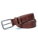 Men's Vintage PU Leather Belt – Classic Pin Buckle Designer Belt for Jeans & Casual Wear