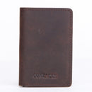 RFID Genuine Cowhide Leather Automatic Card Holder Wallet – Trifold Card Case