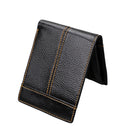 RFID Genuine Cowhide Leather Bifold Wallet – Crazy Horse Short Wallet