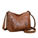Retro PU Leather Crossbody Bag – Casual Streetwear Shoulder Bag
