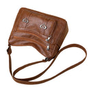 Retro PU Leather Crossbody Bag – Casual Streetwear Shoulder Bag