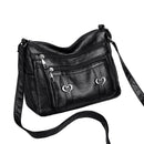 Retro PU Leather Crossbody Bag – Casual Streetwear Shoulder Bag