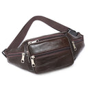 Running Sports Crossbody Belt Bag for Men and Women – Genuine Leather Phone Waist Pack