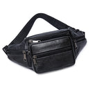 Running Sports Crossbody Belt Bag for Men and Women – Genuine Leather Phone Waist Pack