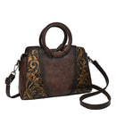 Women’s Large Capacity Ethnic Style Shoulder Bag – Embossed PU Tote