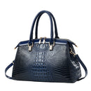 Women’s Patent PU Leather Handbag – Large Capacity Crocodile Pattern Tote