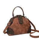 Women’s Retro Embossed Crossbody Bag – Casual PU Shoulder Handbag