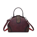 Women’s Retro Embossed Crossbody Bag – Casual PU Shoulder Handbag