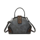 Women’s Retro Embossed Crossbody Bag – Casual PU Shoulder Handbag