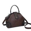 Women’s Retro Embossed Crossbody Bag – Casual PU Shoulder Handbag