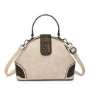 Women’s Retro Embossed Crossbody Bag – Casual PU Shoulder Handbag